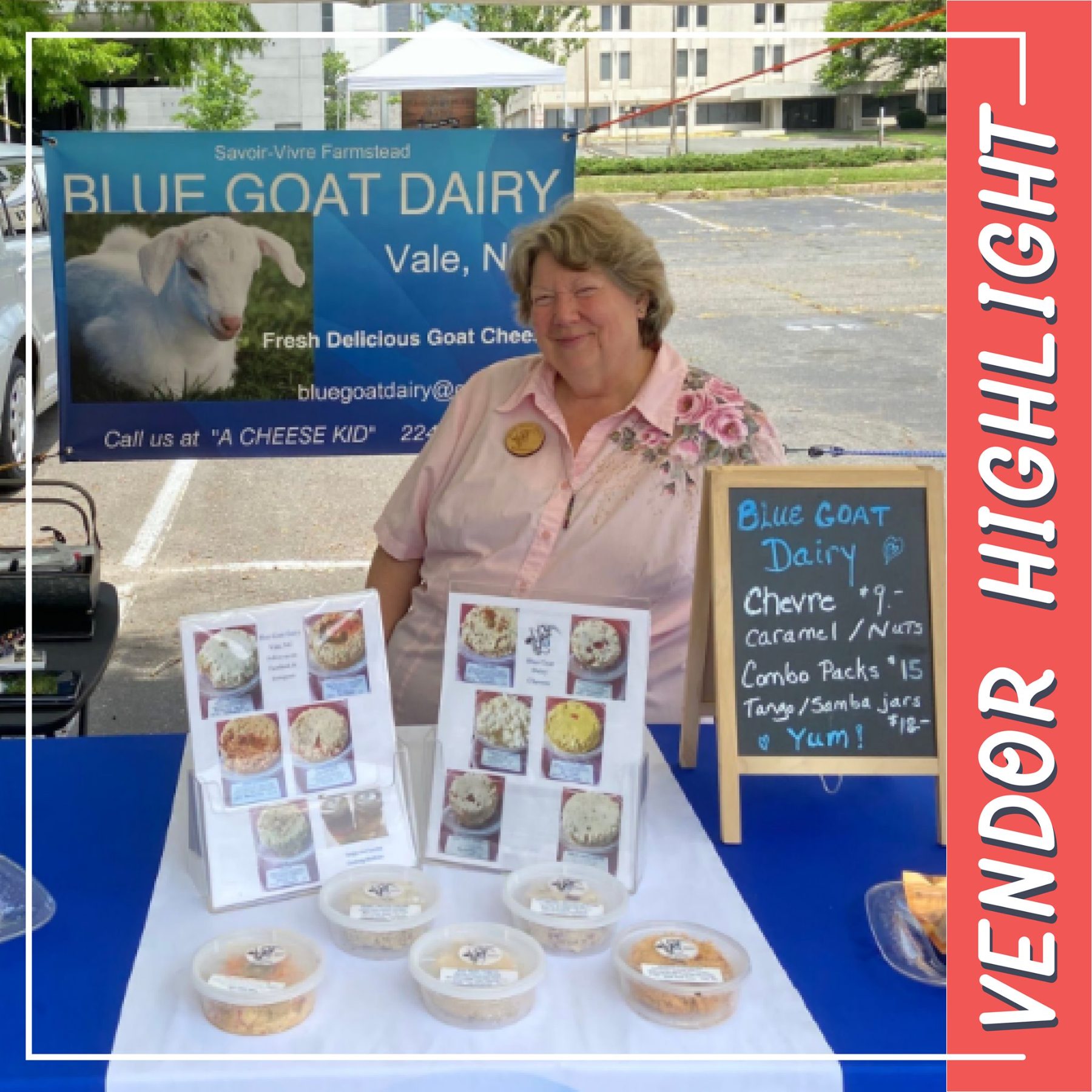 Rebecca Borland at the Uptown Farmers Market